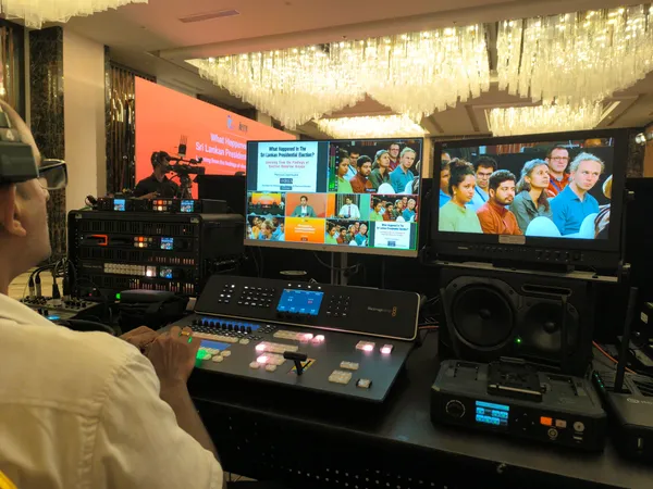 ProImage team filming on location