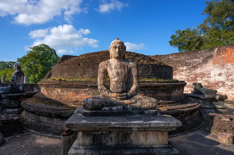 Ancient Buddha statues at Polonnaruwa